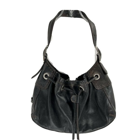 Cole Haan Handbags - COLE Haan Black Pebbled Leather Denny Hobo Shoulder Bag w Wallet